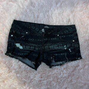 Delia's Patterned Jean Shorts